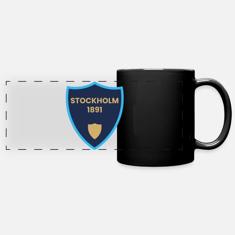 Conception de l’écu de Stockholm 1891 - Mug panoramique uni - noir
