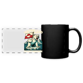 Greenland Is Not For Sale - Panorama-Tasse farbig - Schwarz - Vorne