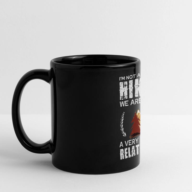Hiking Commitment Tee Design Full Colour Panoramic Mug