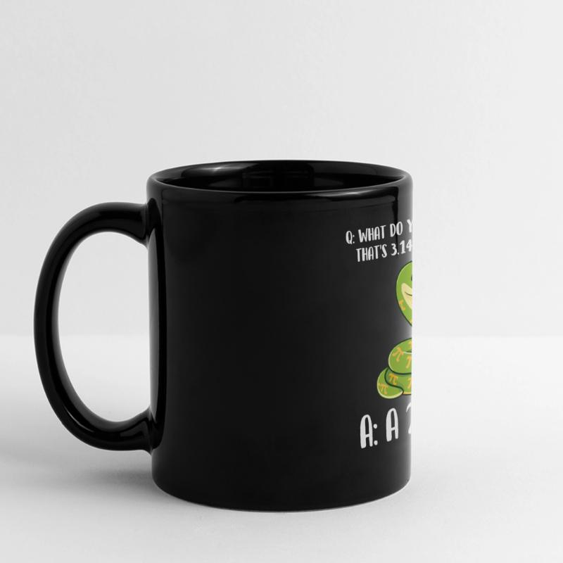 Schlange, 3,14 Meter lang, Pi-Tag-Python-Witz Panorama-Tasse farbig