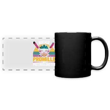 More per mille than kilometers of slopes Funny après - Full Colour Panoramic Mug - black - Front