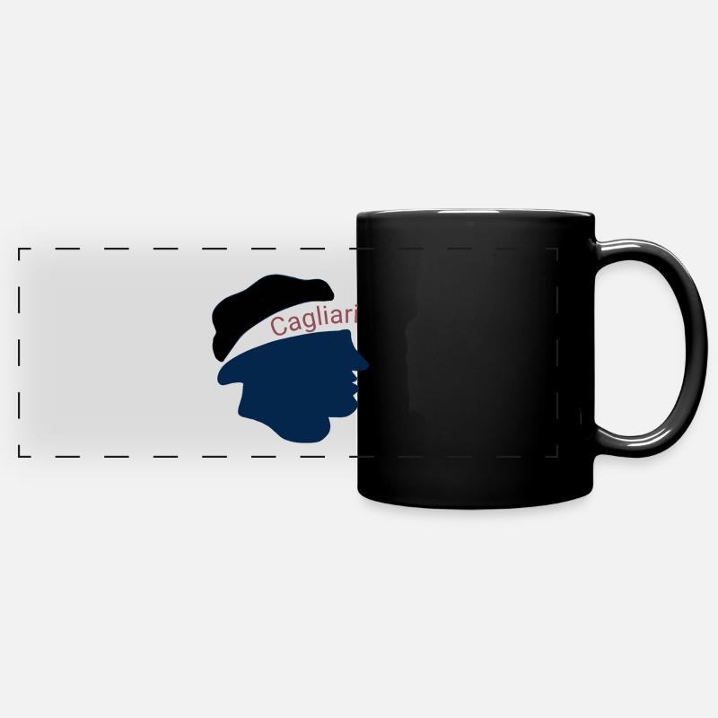 cagliari  - Panorama-Tasse farbig - Schwarz