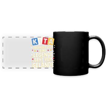KIta Abgänger Abschied Abschluss Abschlussgeschenk - Panorama-Tasse farbig - Schwarz - Vorne