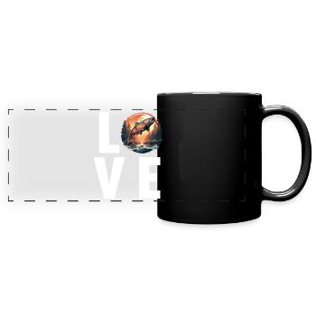 Salmon Salmon - Full Colour Panoramic Mug - black - Front