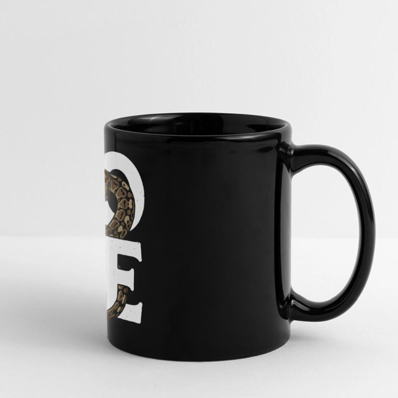 Königspython Schlangen LOVE Terrarium Python Panorama-Tasse farbig