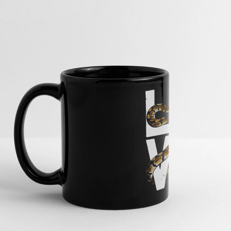 Königspython Schlangen LOVE Terrarium Python Panorama-Tasse farbig