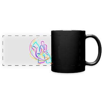 Judo Kampfsportarten - Panorama-Tasse farbig - Schwarz - Vorne