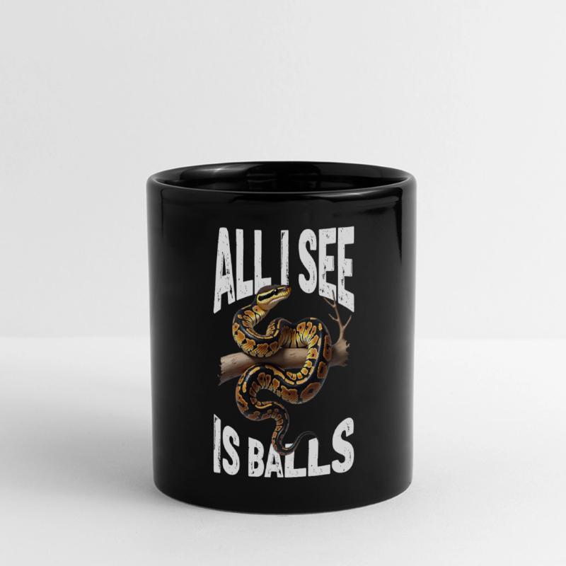 Python roi Serpents Amateurs de terrarium Python Mug panoramique uni