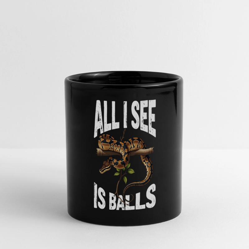 Python roi Serpents Amateurs de terrarium Python Mug panoramique uni