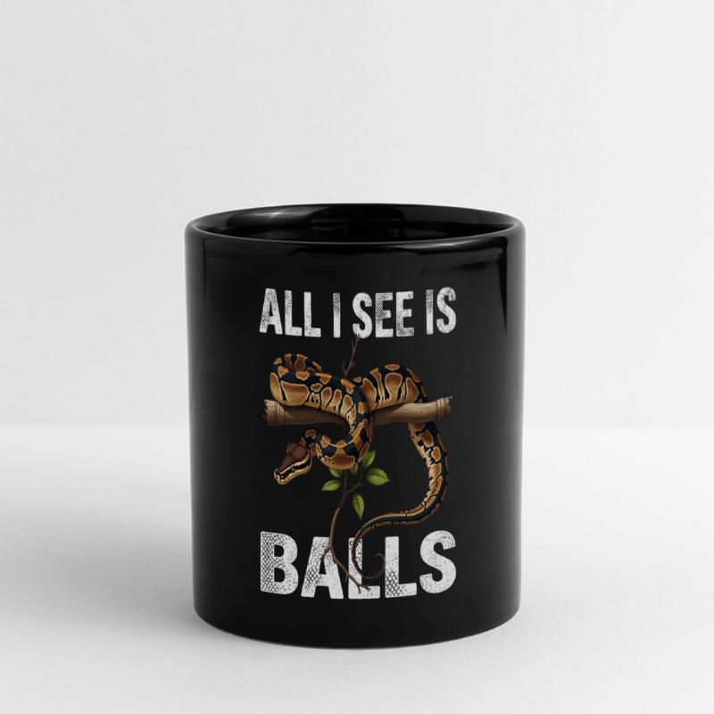 Python roi Serpents Amateurs de terrarium Python Mug panoramique uni