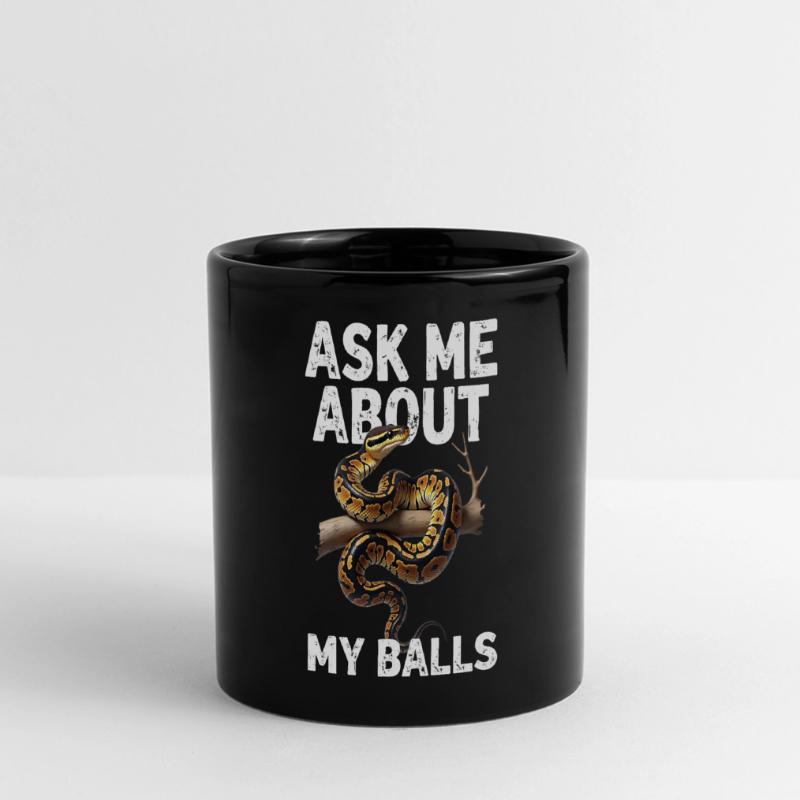 Python roi Serpents Amateurs de terrarium Python Mug panoramique uni