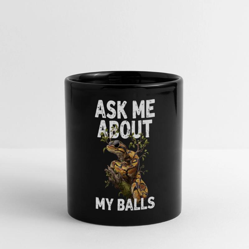 Python roi Serpents Amateurs de terrarium Python Mug panoramique uni