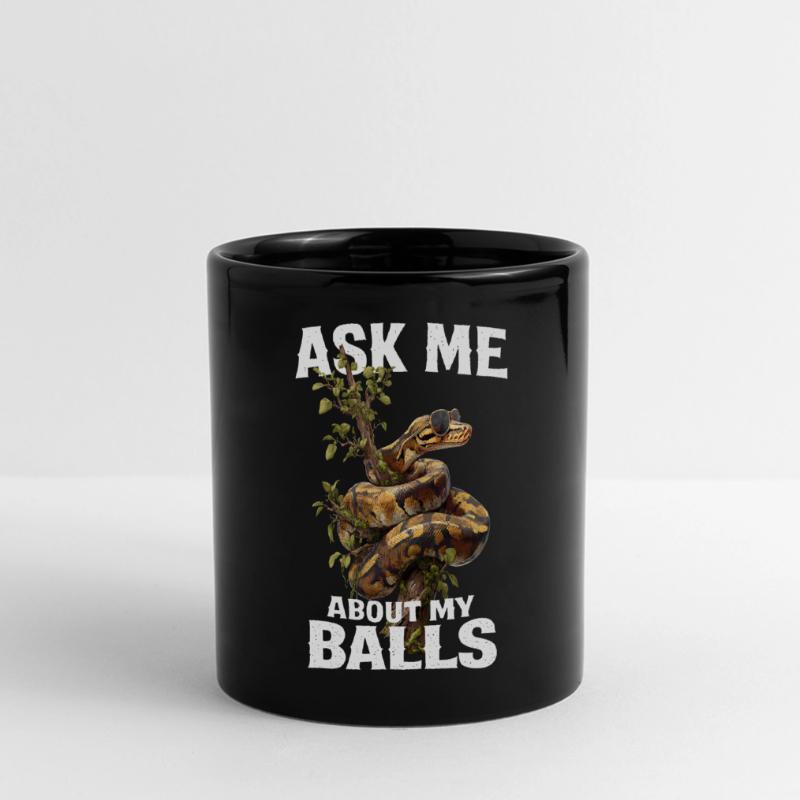 Python roi Serpents Amateurs de terrarium Python Mug panoramique uni