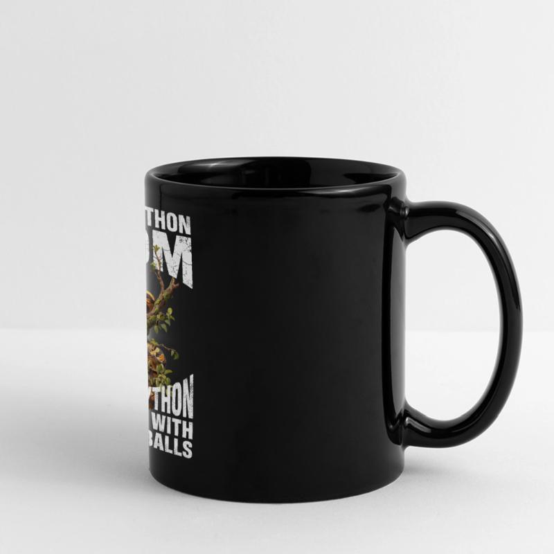 Maman Python roi Maman Serpents Terrarium Python Mug panoramique uni