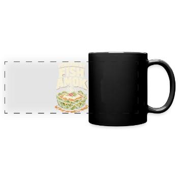 Kambodscha Kambodschaner - Panorama-Tasse farbig - Schwarz - Vorne