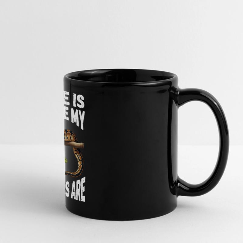 Python roi Serpents Amateurs de terrarium Python Mug panoramique uni