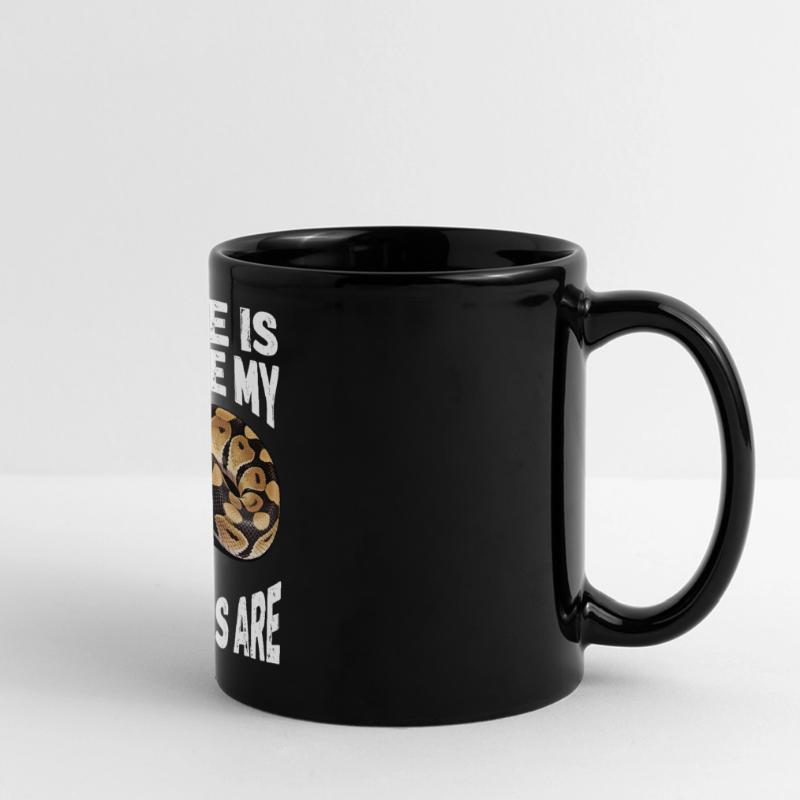 Python roi Serpents Amateurs de terrarium Python Mug panoramique uni
