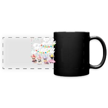 Chihuahua Chihuahueño Let's Fiesta - Full Colour Panoramic Mug - black - Front