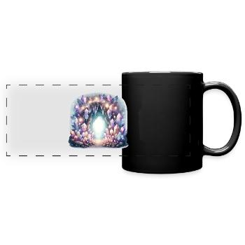 Crystal Cave Portal - Full Colour Panoramic Mug - black - Front