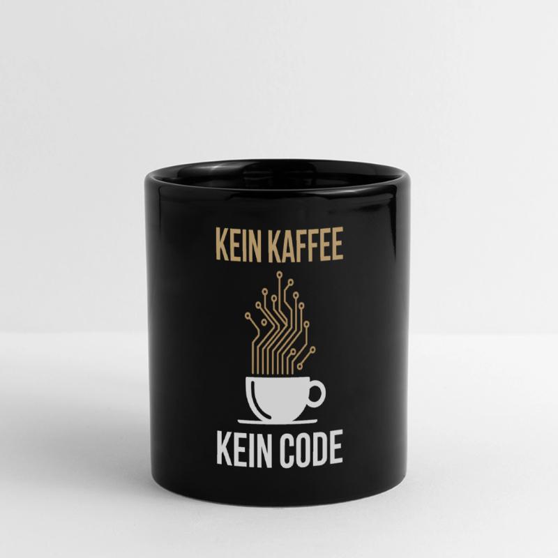 No Coffee No Code Programmer Computer Scientist Full Colour Panoramic Mug