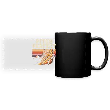 Pitch Perfect Climbing Mountaineering - Full Colour Panoramic Mug - black - Front