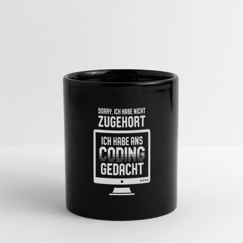 Coder la pensée au lieu d’écouter Mug panoramique uni