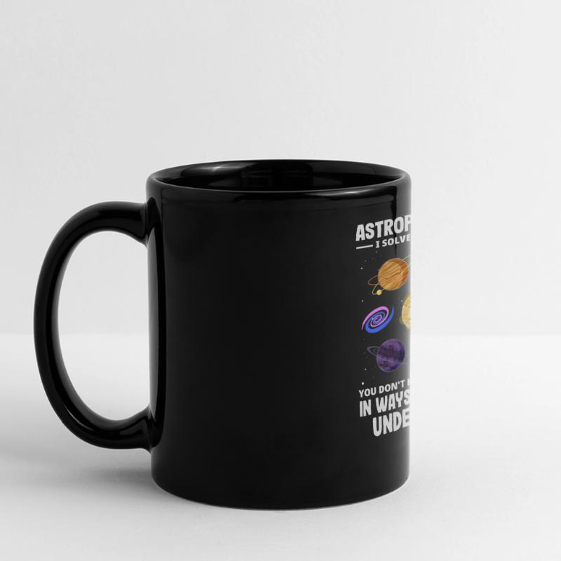 Astrophysicist Problem Solver Funny Saying Full Colour Panoramic Mug
