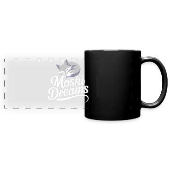 Moshi Dreams Fuchs - Schlafender Fuchs Geschenk - Panorama-Tasse farbig - Schwarz - Vorne