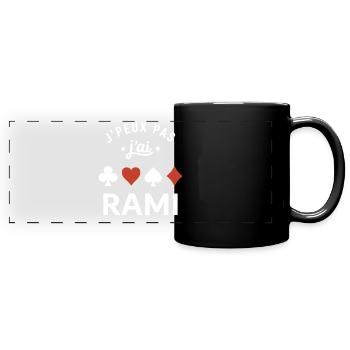 rami - Mug panoramique uni - noir - Devant