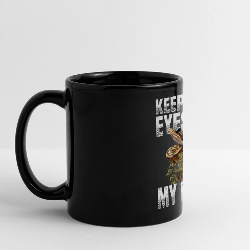 Königspython Schlangen Liebhaber Terrarium Python Panorama-Tasse farbig