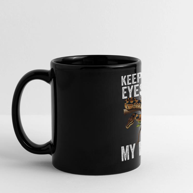 Königspython Schlangen Liebhaber Terrarium Python Panorama-Tasse farbig