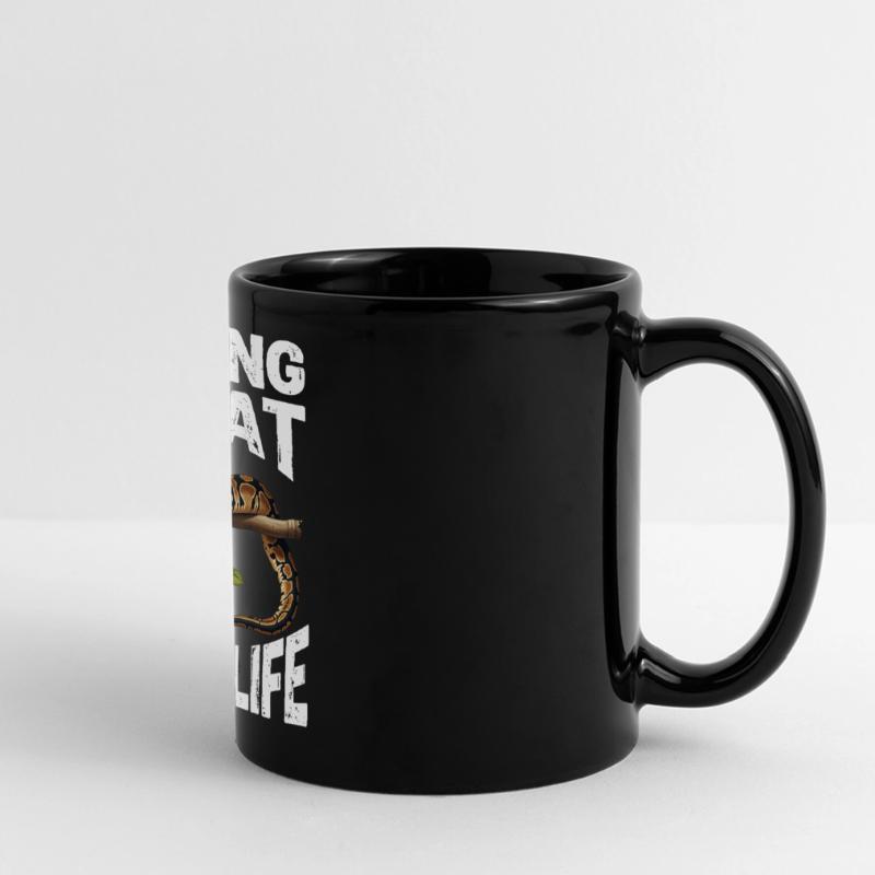 Python roi Serpents Amateurs de terrarium Python Mug panoramique uni