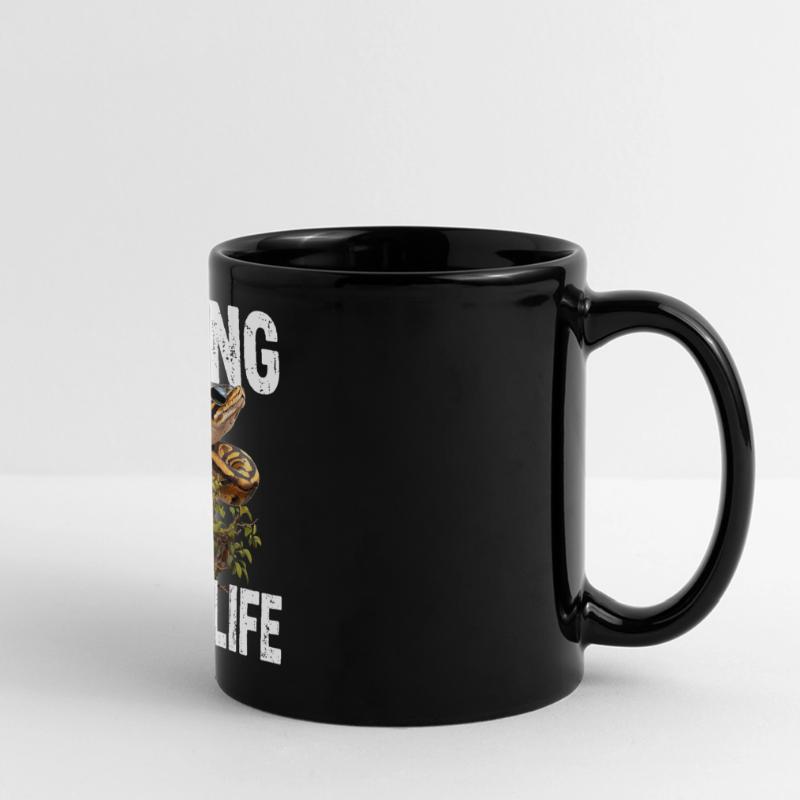 Python roi Serpents Amateurs de terrarium Python Mug panoramique uni