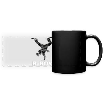 Breakdance B-Boy Streetdance Hip Hop - Panorama-Tasse farbig - Schwarz - Vorne