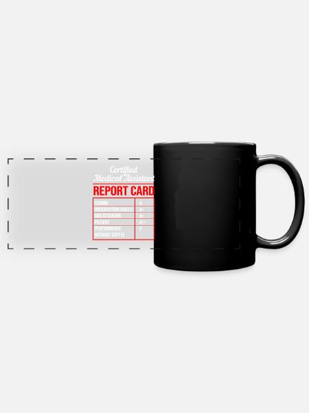 Arzthelferin MFA - Panorama-Tasse farbig - Schwarz