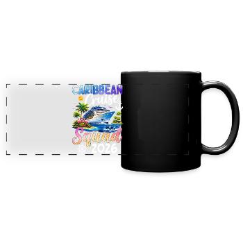 Caribbean Cruise Squad 2026 - Panorama-Tasse farbig - Schwarz - Vorne