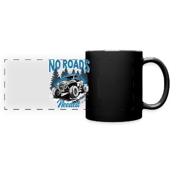 UTV Off Road 4 Wheeler Side by side - Panorama-Tasse farbig - Schwarz - Vorne