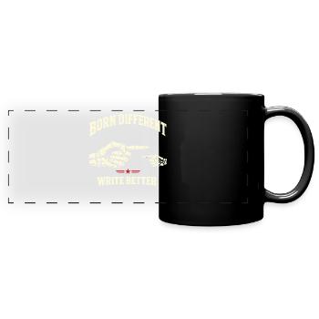 Born Different - Full Colour Panoramic Mug - black - Front