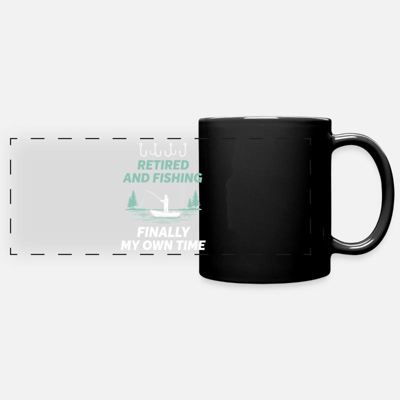 Pensionés Pêche Pêche - Mug panoramique uni - noir