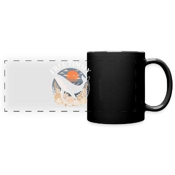 Déclaration de baleines à bosse Timmy Hope Produits dérivés - Mug panoramique uni - noir - Devant
