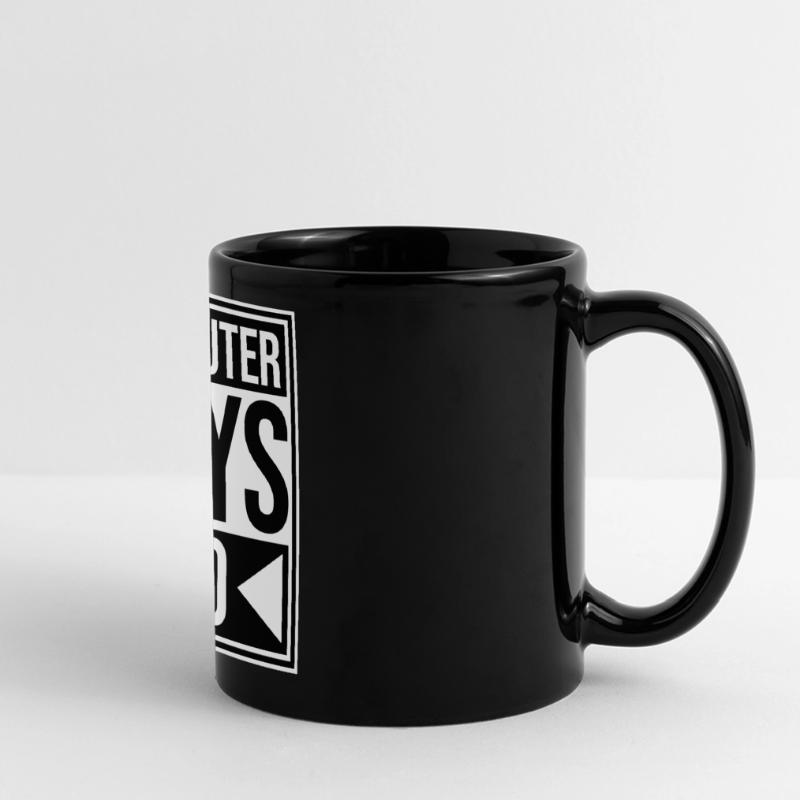Computer Says No Lustig Programmierer Nerd Technik Panorama-Tasse farbig