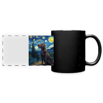 Labrador Retriever - Full Colour Panoramic Mug - black - Front