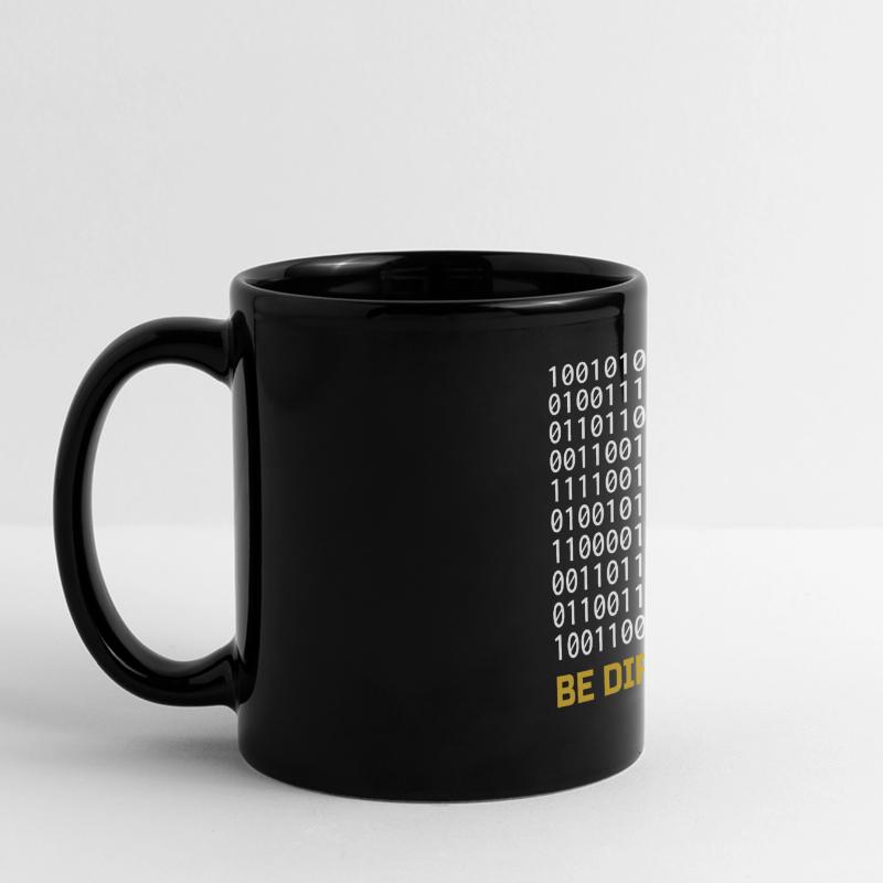Be Different: Binary Pattern with Message Full Colour Panoramic Mug