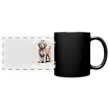 Goldendoodle Dog Breed - Full Colour Panoramic Mug - black - Front