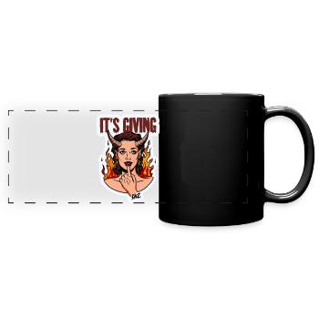 Flamme de la Diva Diabolique - Mug panoramique uni - noir - Devant