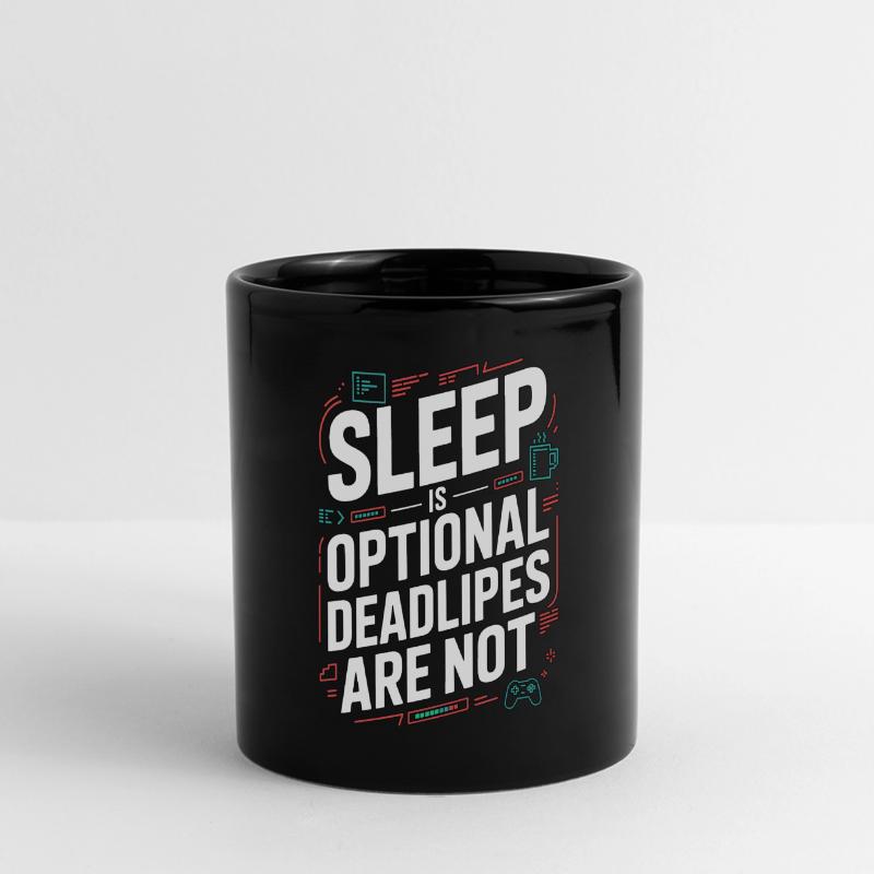 Game Developer Sleep Is Optional Game Programmer Panorama-Tasse farbig