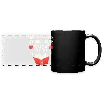 Book Club Geheimnis Shirt - Panorama-Tasse farbig - Schwarz - Vorne