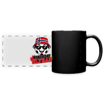 Matchday Ultras Football Fan Norway - Full Colour Panoramic Mug - black - Front