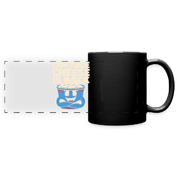 Cadeau de collation riche en protéines pour les amateurs de gastronomie - Mug panoramique uni - noir - Devant