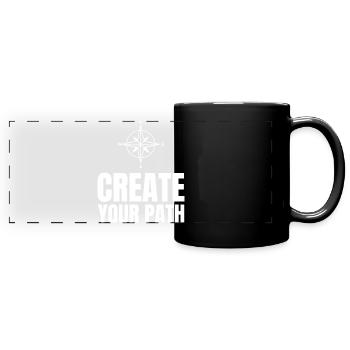 Create Your Path - Full Colour Panoramic Mug - black - Front